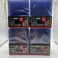 Ultra Pro 3X4 Thick 55pt Toploaders 4 Packs of 25 toploaders per pack, 100 total