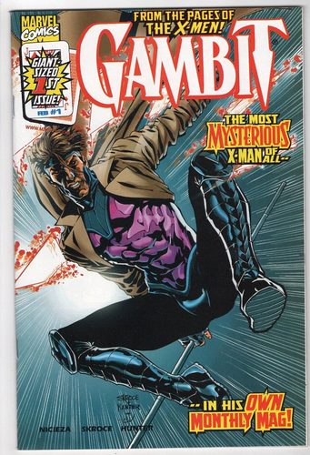 Gambit #1 Marvel Comics (1999) Jack of Diamonds Variant Cover X-Men X-Cutioner