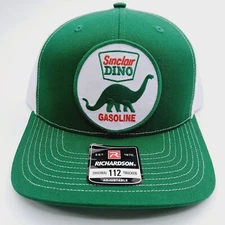Sinclair Dino Green And White Mesh Snapback Trucker Hat