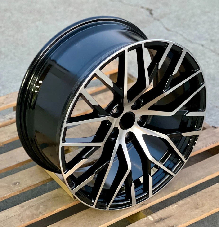 20" RS Black Machined Wheels Fits Audi A3 S3 A4 S4 A5 S5 A6 S6 A7 S7 A8 Q3 Q5 Q7 - Image 4 of 4