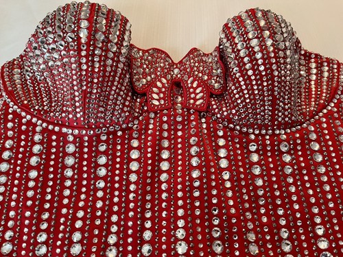 200 $ Victoria’s Secret Dream Angels Bustier leicht gefüttert verziert rote Schleife S - Bild 5 von 8