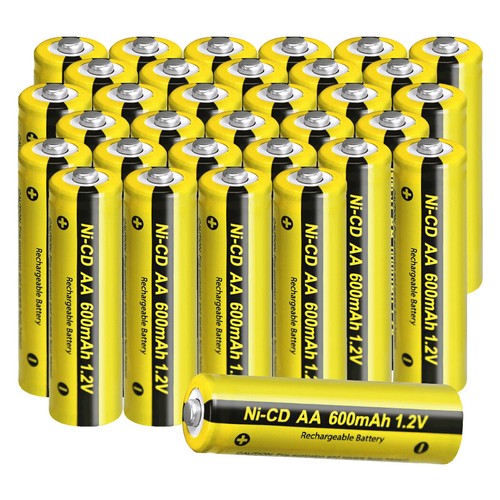 Up to 100x 1.2V AA NiCd 600mAh Rechargeable Batteries for Garden Solar Lights AU - Picture 11 of 12