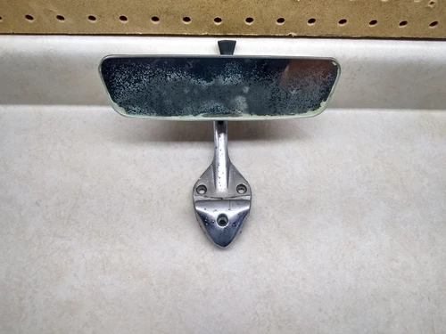 VTG OEM GM Guide Glare Proof Day/Night 8" Rear View Mirror & Base # 4440430 USA!