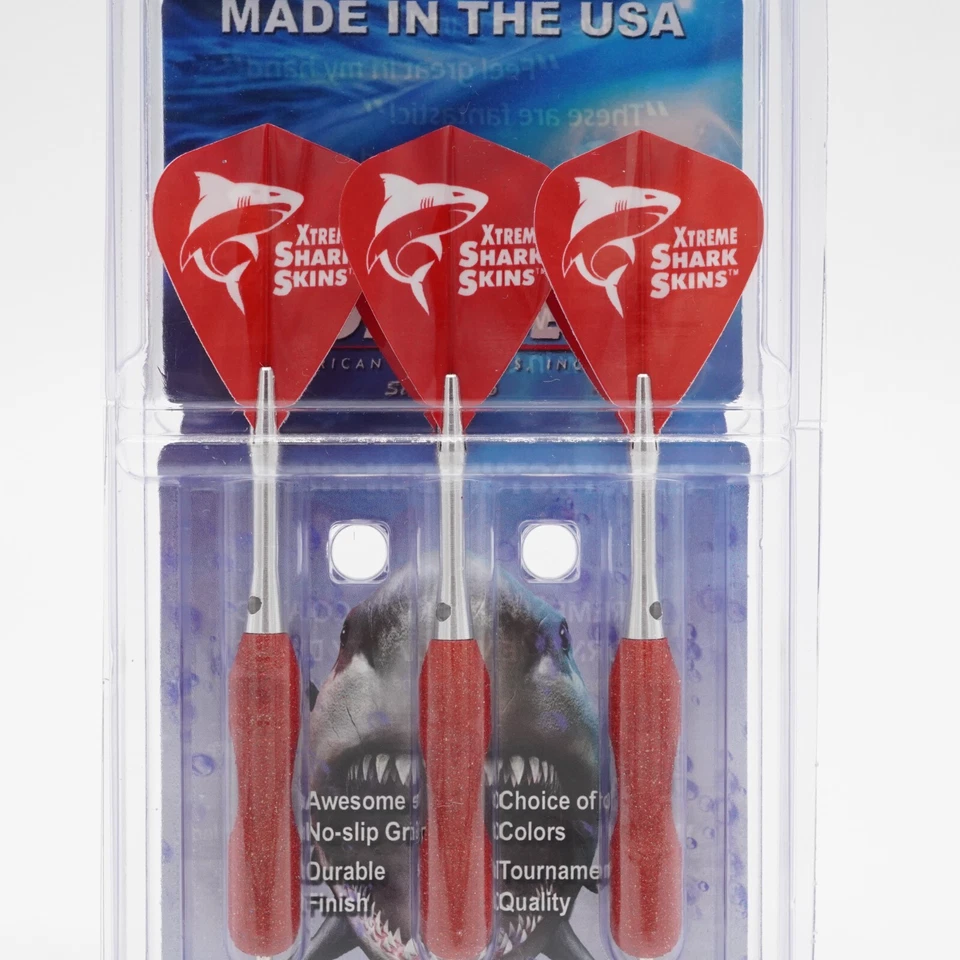 Bottelsen Ultragrip Xtreme Pieles de Tiburón Punto Fijo 20g Punta de Acero Dardos Rojo Foto 3 de 4