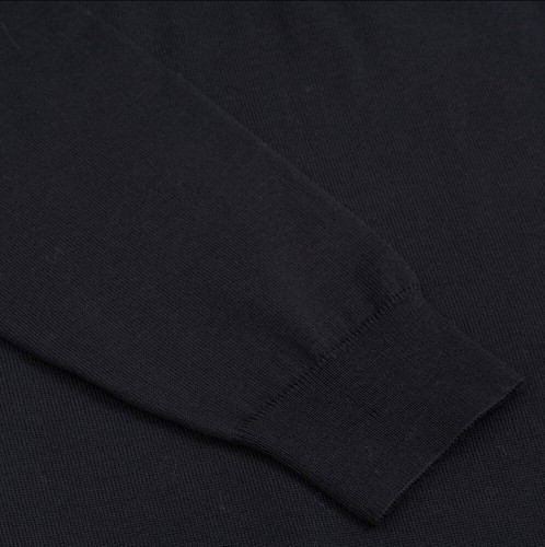 Hugo Boss Men's Jumper Botto Knit Crew Neck Logo Branded Classic Top in Black - Picture 5 of 11