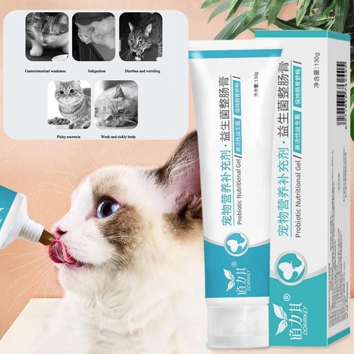 Crema nutrizionale probiotica per animali domestici 130 g Cane Gatto Stomaco Tes - Afbeelding 1 van 15