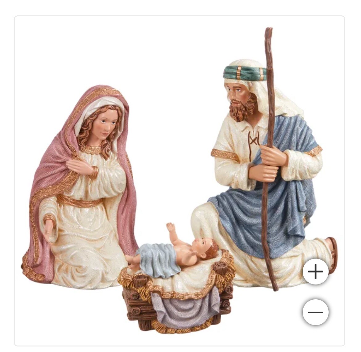 Kirkland Signature Large 14 Piece Nativity Set Hand Crafted & Hand