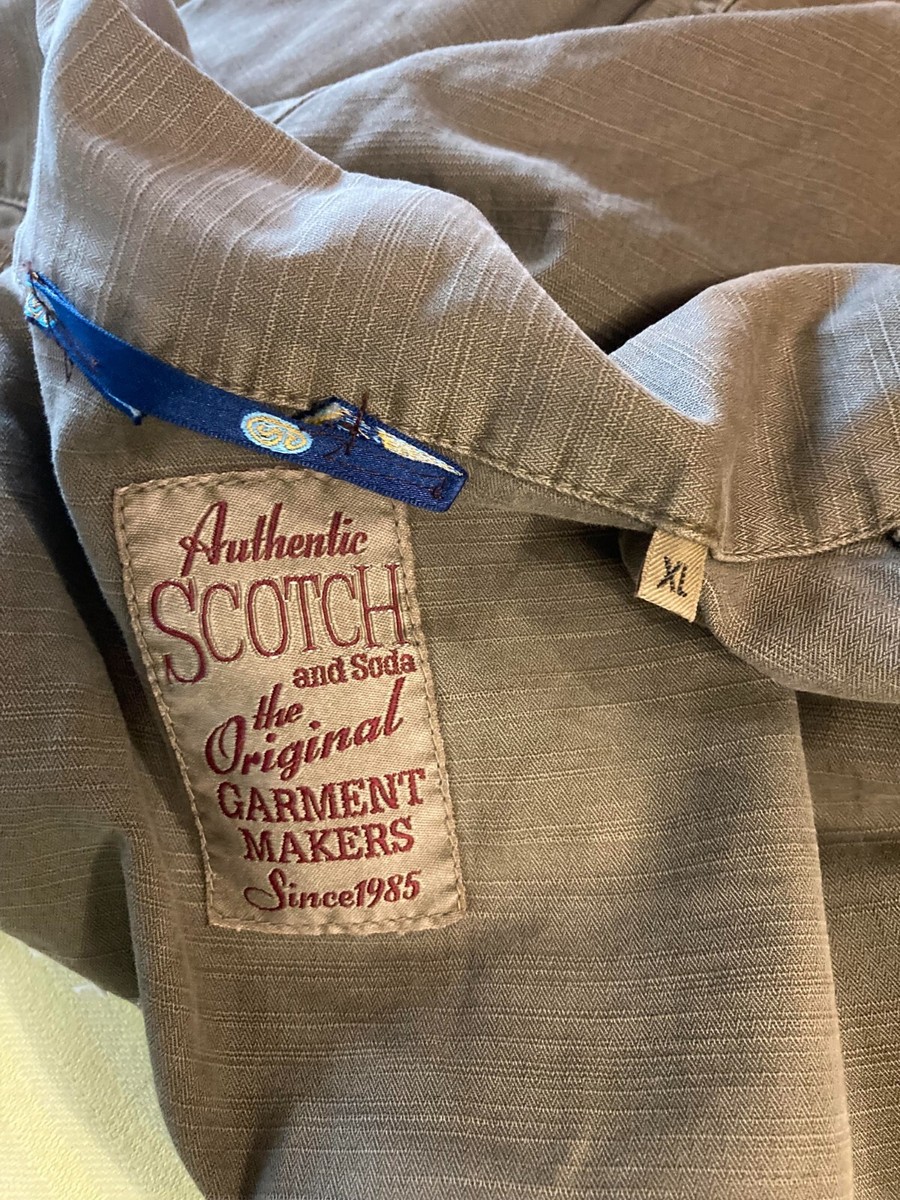 ジャケット・アウター Rare SCOTCH&SODA military jacket Rare VTG 90-s SCOTCH & SODA Embroidered Printed Army Field