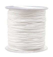 Nylon Satin Cord 1mm, Jewelry String, DIY Bracelet Thread,Bracelets Making,White