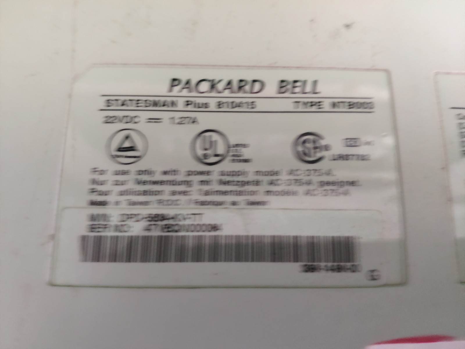 COMPUTER VINTAGE RETROCOMPUTER NOTEBOOK PORTATILE RETRO - PACKARD BELL STATESMAN foto 6