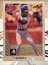 Ron Gant 1990 Leaf Rookie #376! 2 Card Min! Read Desc!