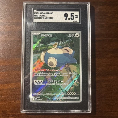 Snorlax 051 Sv: Scarlet & Violet Promo Cards Holo SGC 9.5
