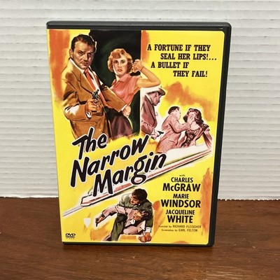 Richard Fleischer's - THE NARROW MARGIN - 1952 DVD - B&W FULL SCREEN - Good