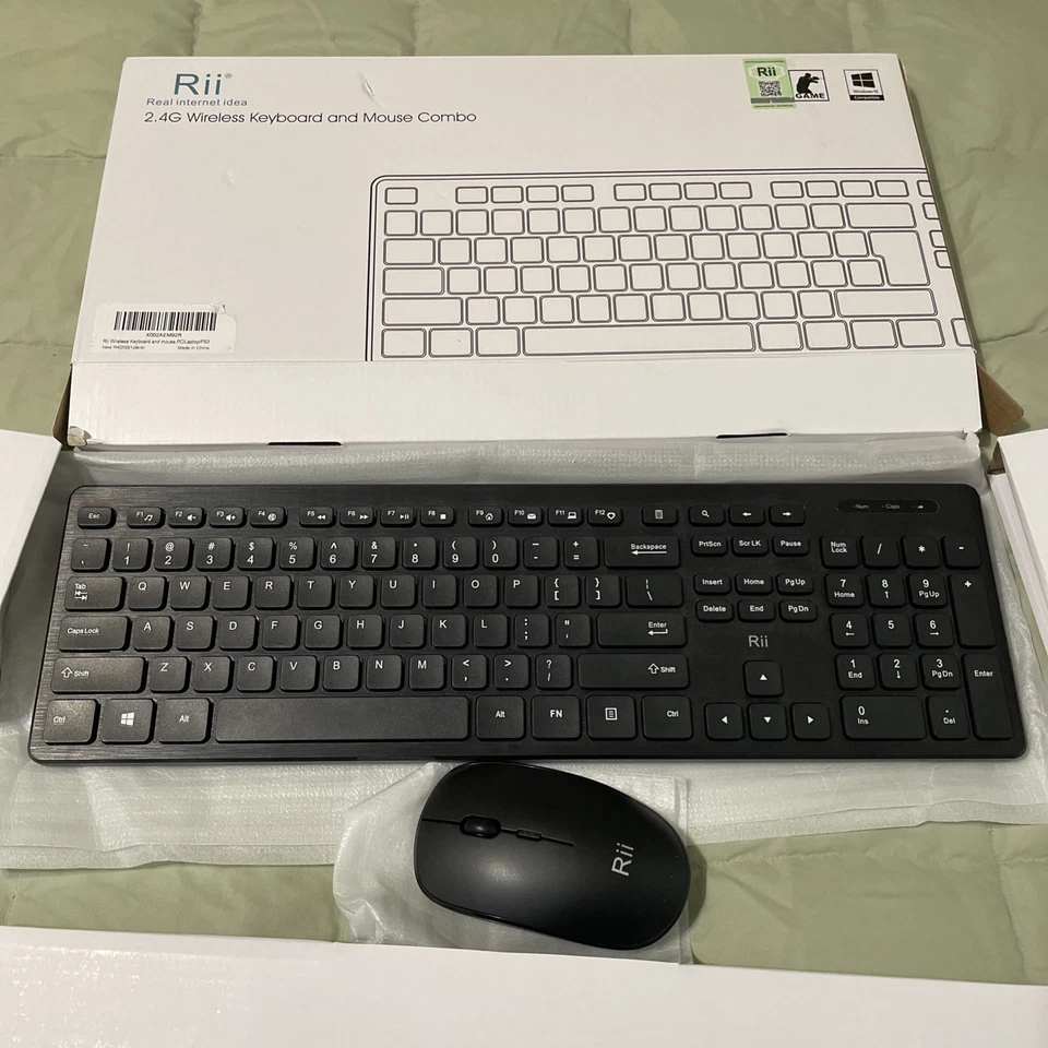 RII RK200 RM200 Wireless Gaming Keyboard And Mouse New - Image 3 of 4