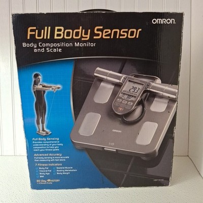 Omron  Full-Body Composition Monitor Black Bathroom Scale  NEW Open Box
