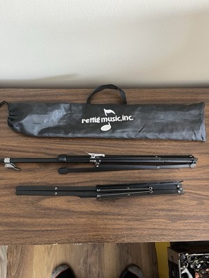 Selmer Folding Music Stand Black w/ Carrying Bag   Very Good Cond.