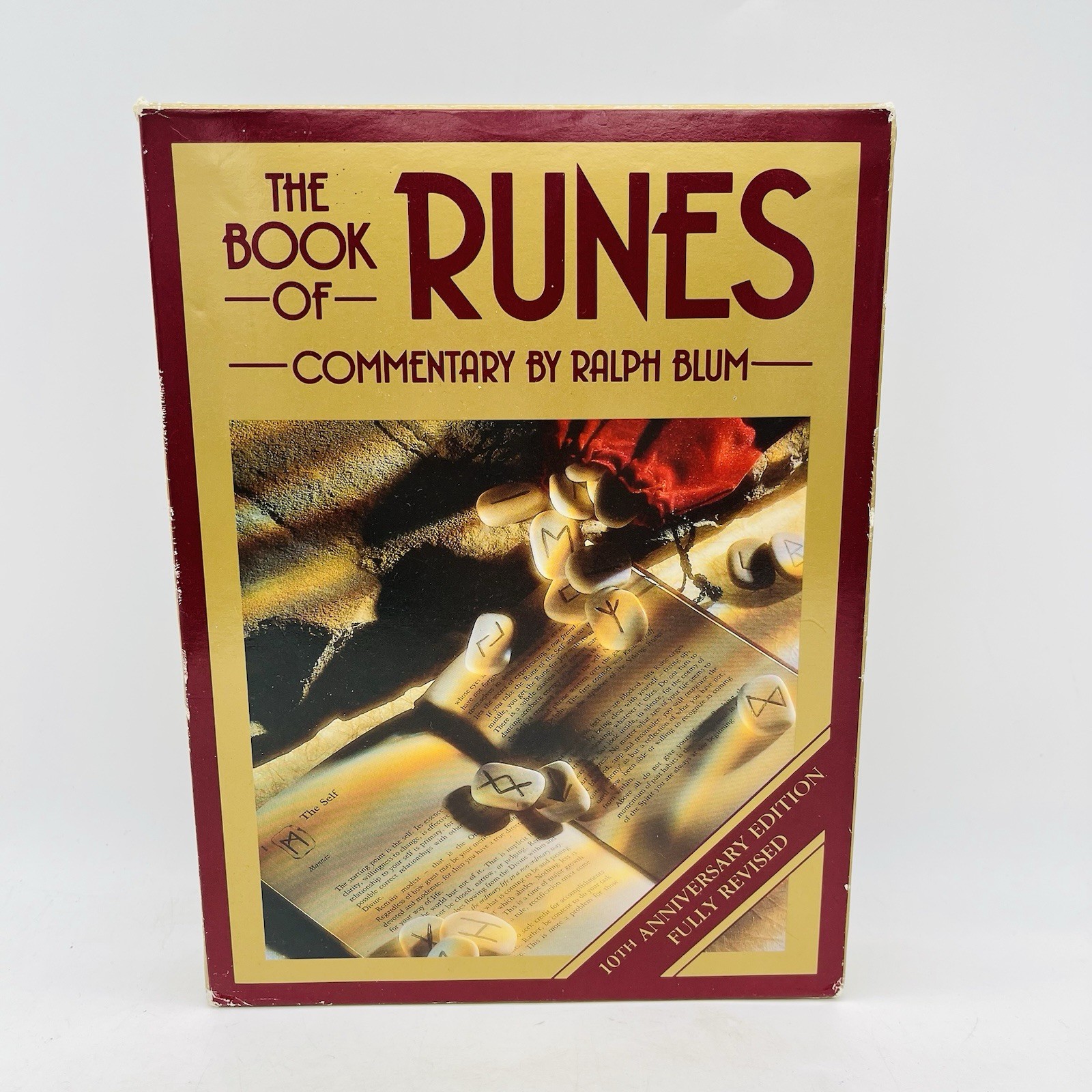 The Hardbacked Book of Runes With Pouch 10th Anniversary Edition Ralph Blum