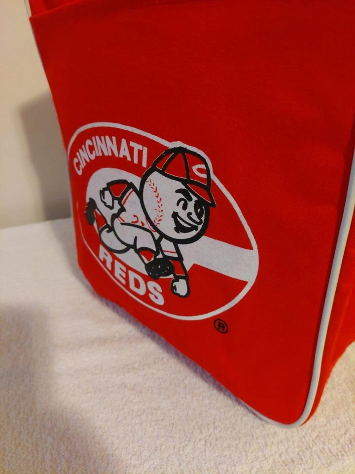 Vintage Cincinnati Reds / Mike-Sells Potato Chips Carryall Zippered Tote Purse - Image 2 of 4