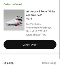 15M Nike Air Jordan 8 Retro Bugs Bunny 2025 White True Red 305381-100 IN HAND
