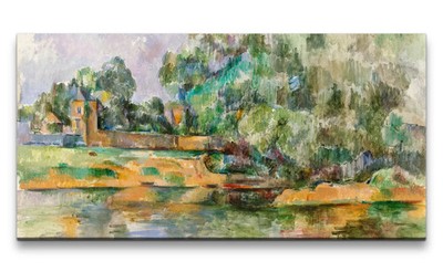 120x60cm Remaster Paul Cézanne weltberühmtes Wandbild Riverbank