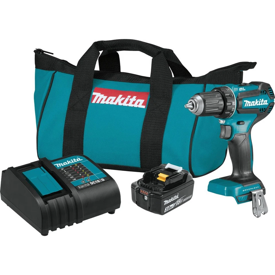 Makita XFD131-R 18V LXT Li-Ion Taladro/Destornillador Kit (3 Ah) Certificado Reacondicionado