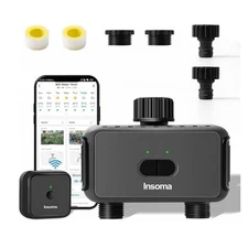 Insoma Smart Wifi Dual Water Timer SGW08W App Control Outdoor Programmable NEW