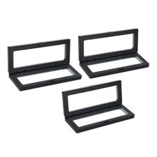 Floating Thin Film Display Case with Base 7.09" x 2.75" x 0.79" 3pcs