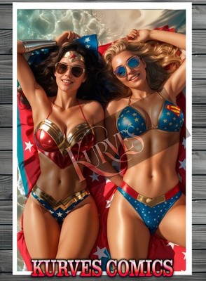 WONDER WOMAN & SUPERGIRL  V2 | NICE | SINGLE COVER EDITION | KURVES COMICS