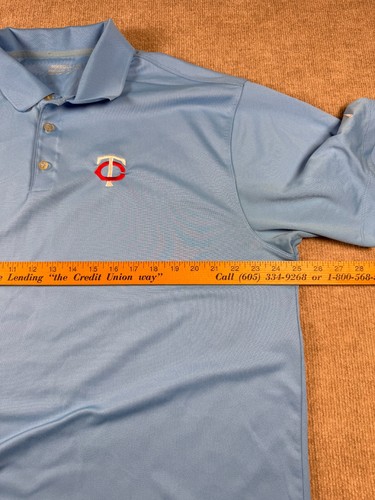 Nike Dri-Fit Minnesota Twins MLB Baseball Blue Short Sleeve Polo Shirt Size XXL - Picture 4 of 8