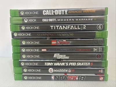 Lot of 10 Xbox One Games Call of Duty Titanfall 2 Guardians of Galaxy LEGO 2K18
