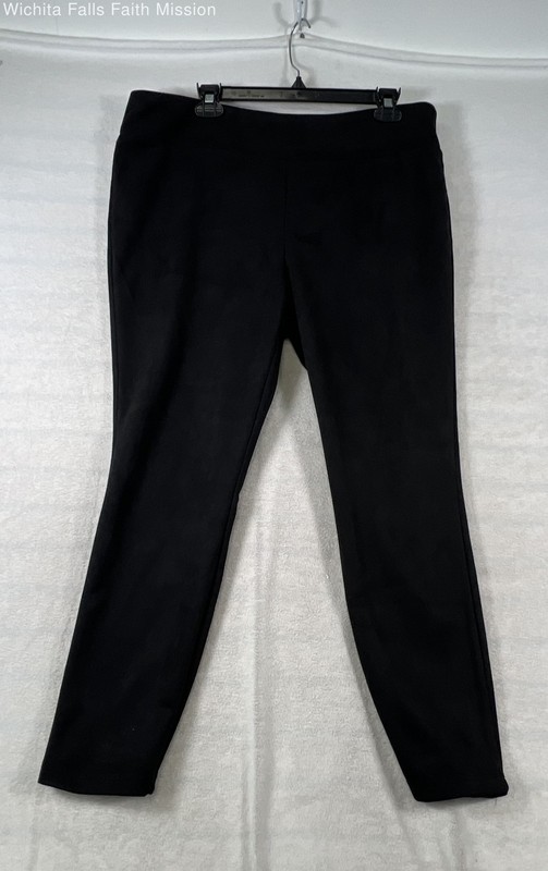 The Pioneer Woman Women's Black Pull On Faux Suede Leggings Pants Sz XL