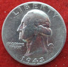 1943 D Washington Silver Quarter - Circulated - Actual Coin L1007 Denver Washington