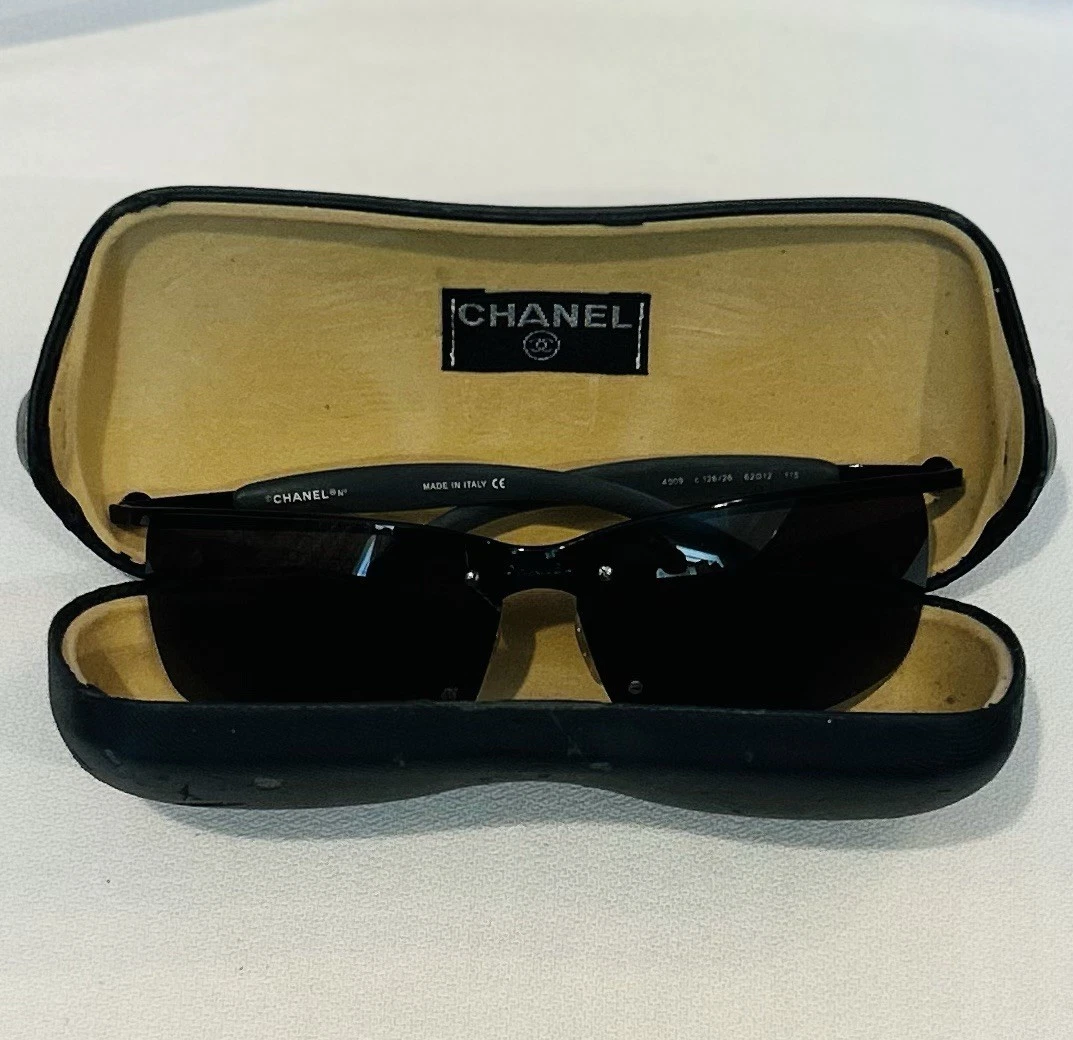 CHANEL Rimless Black Sunglasses for Women for sale | eBay