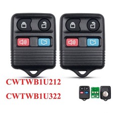 1X Ford Replacement Key Fob 4 Button Remote Control Alarm Keyless Entry Clicker