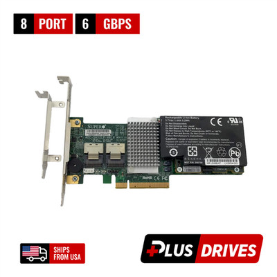 Supermicro AOC-SAS2LP-H8IR 8 Port SATA SAS-2 6Gb/s 512MB High & Low Profile