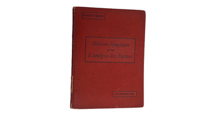   Synoptische Gemälde Marion und Manget 1901 - Mehlanalyse - seltenes Buch.