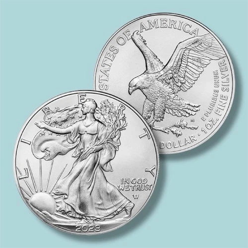 2023 - 1 oz American Silver Eagle BU Coin - One Troy oz .999 Bullion