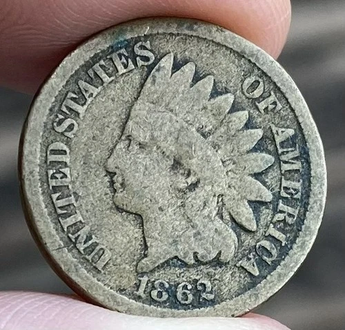 1862 INDIAN HEAD Cent - United States CIVIL WAR - CN 1 Penny - (VERY NICE) e544