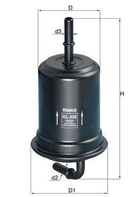 FUEL FILTER KL 456 FOR TOYOTA LAND/CRUISER/PRADO 1GR-FE 4.0L 6cyl2TR-FE 2.7L - Picture 2 of 8