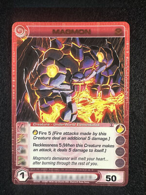Chaotic TCG Min E 50 Magmon 43/232 DOP 1st Ed Copper Letters Rare