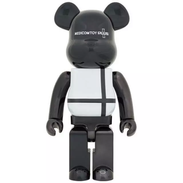 BE@RBRICK MEDICOM TOY PLUS BLACK CHROME ver. 1000% Bearbrick NEW