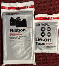 Smith Corona Correctable Typewriter Ribbon Cartridges and Correction Tapes