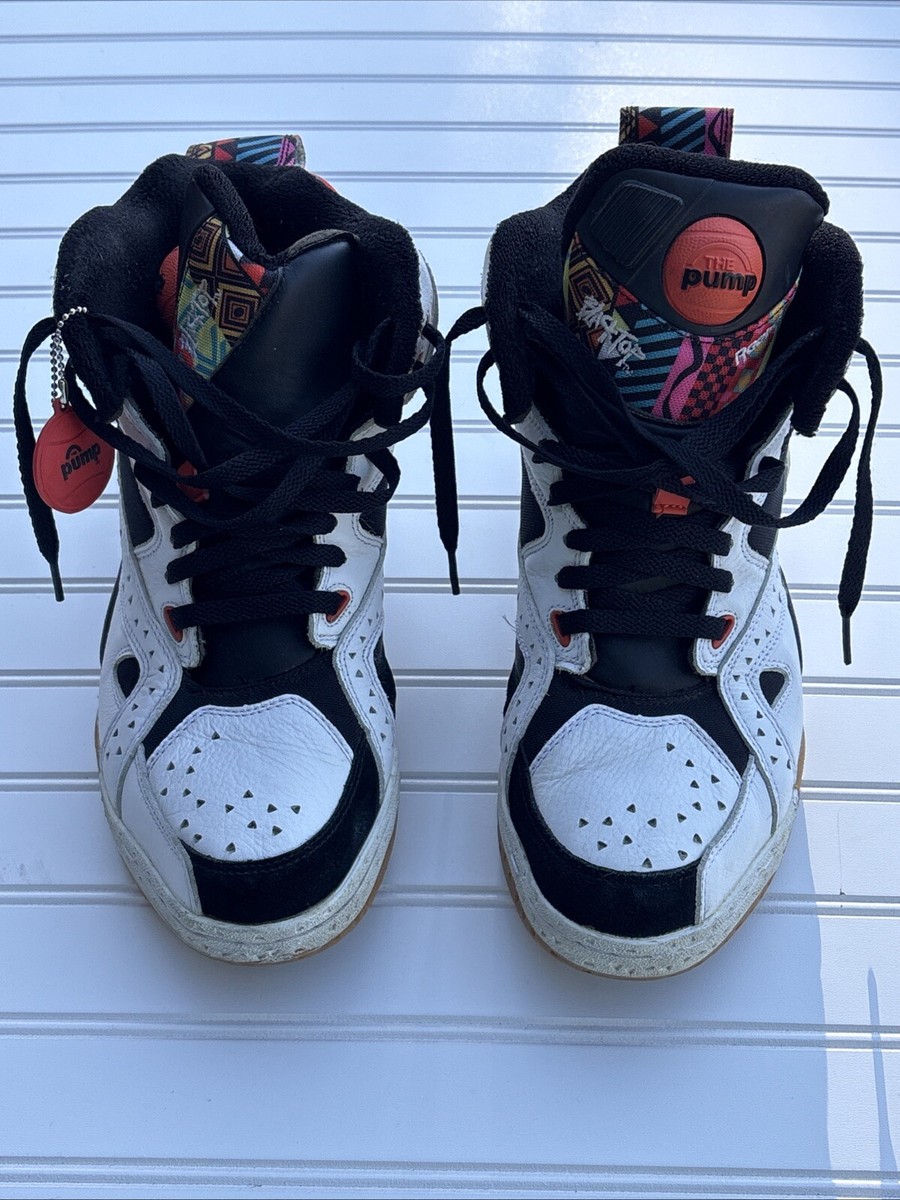 闇ポルコ Reebok The Pump Mens Blacktop Battleground Tribal M43284