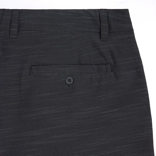 Pantalones cortos para hombre Hang Ten, secado rápido, elásticos, ligeros, híbridos, negros - Imagen 5 de 7