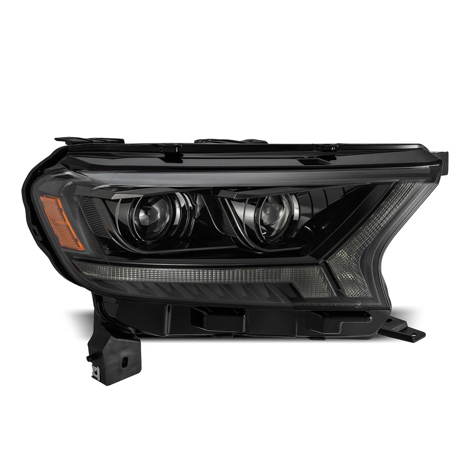 ALPHA BLACK PRO-SERIES PROJECTOR HEADLIGHTS FOR 2019-2021 FORD RANGER PAIR - Image 2 of 4