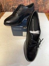 Cole Haan Women's Original Grand Plain Oxford Black Black Leather W26711 Size 7