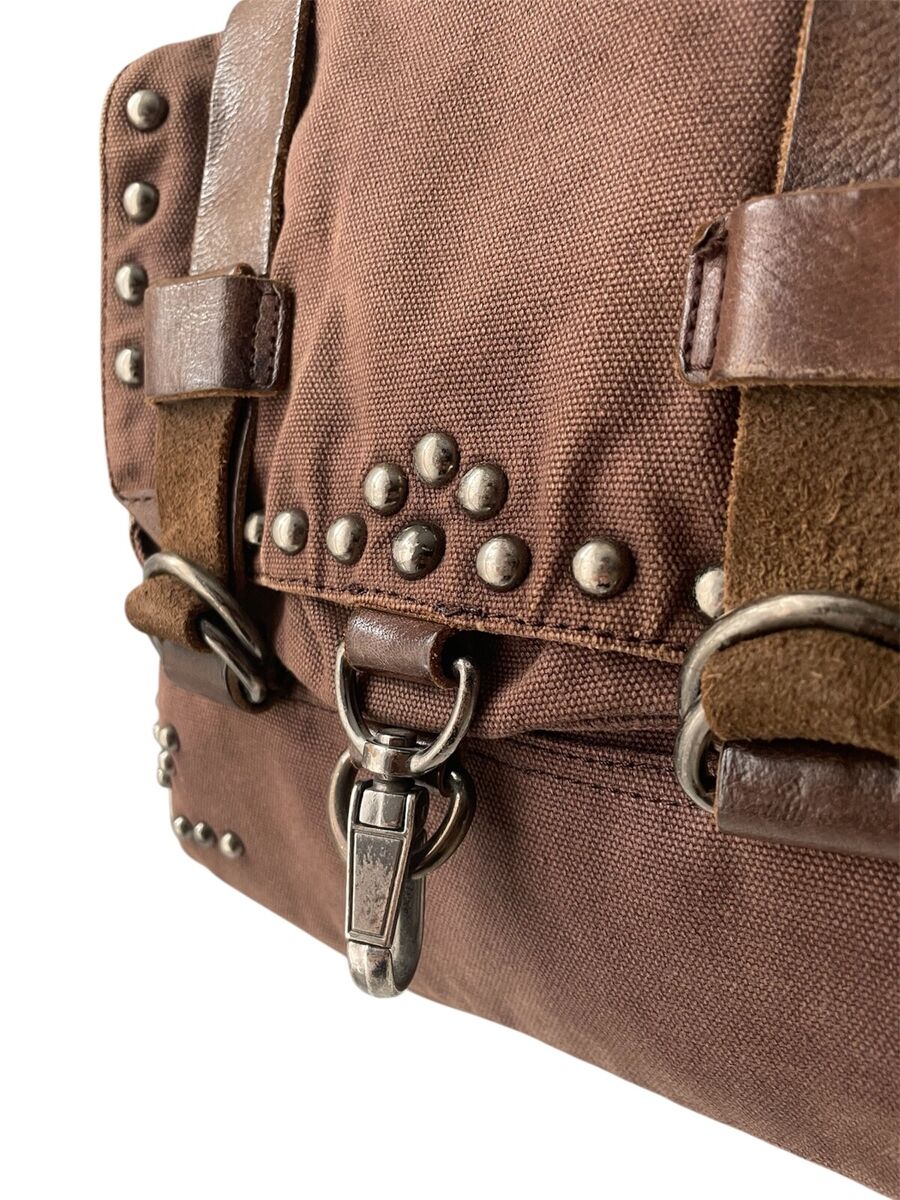 DIESEL Rare Vintage Canvas Leather Bag Archive 00s DIESEL Rare Vintage Canvas Leather Bag Archive 00s