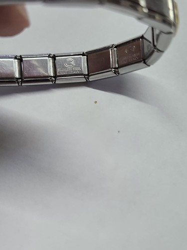 Vintage Italian Nomination Bracelet Ruby & With 7 Authentic 18k Gold Charms - Picture 11 of 13