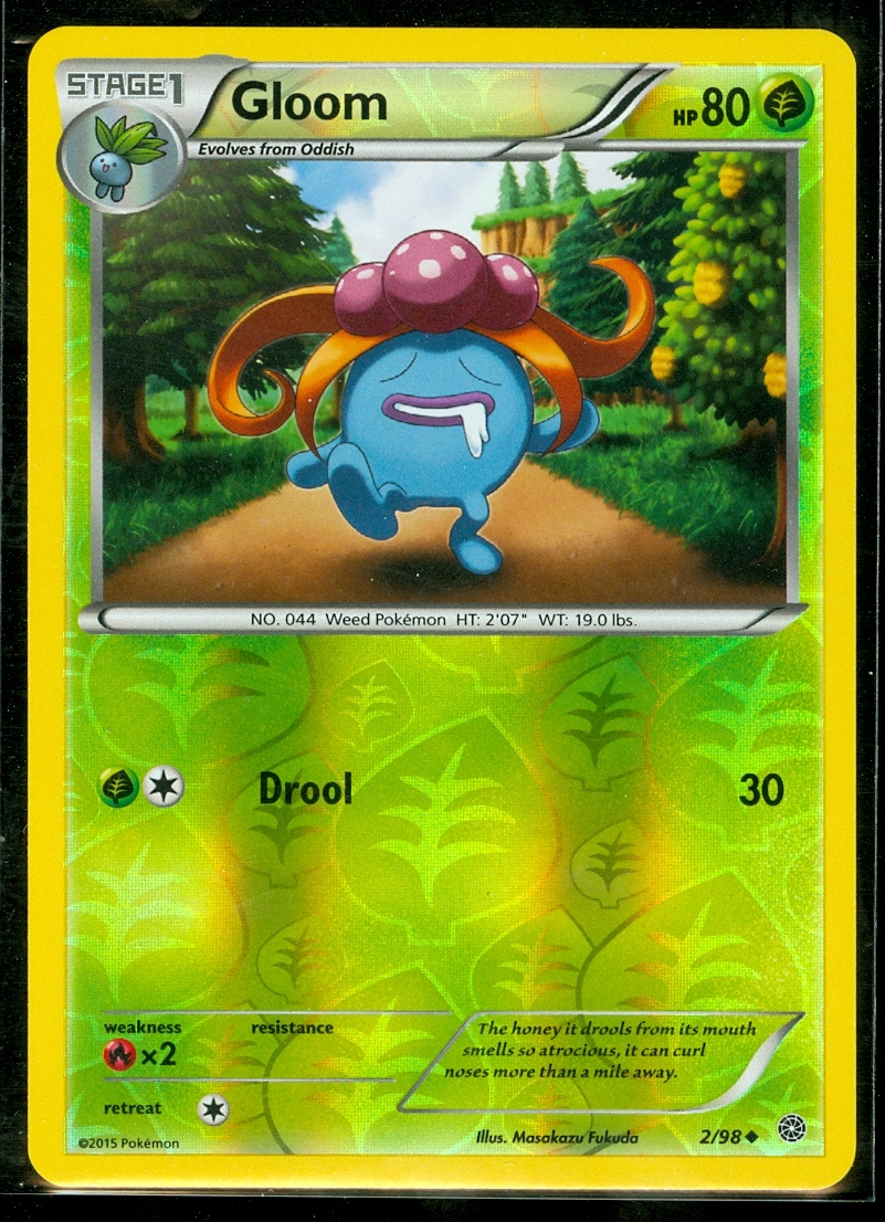 Pokemon GLOOM 2/98 - XY Ancient Origins - Rev Holo - MINT