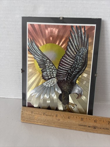 Adler Druck reflektierende Folie 5x7" Kunst unter Glas FJ Warren Dufex England - Bild 9 von 12